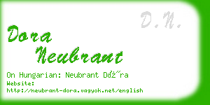 dora neubrant business card